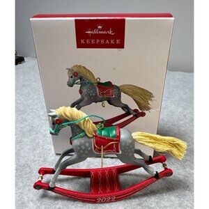 Hallmark Keepsake 2022 Rocking Horse Memories Christmas Tree Ornament